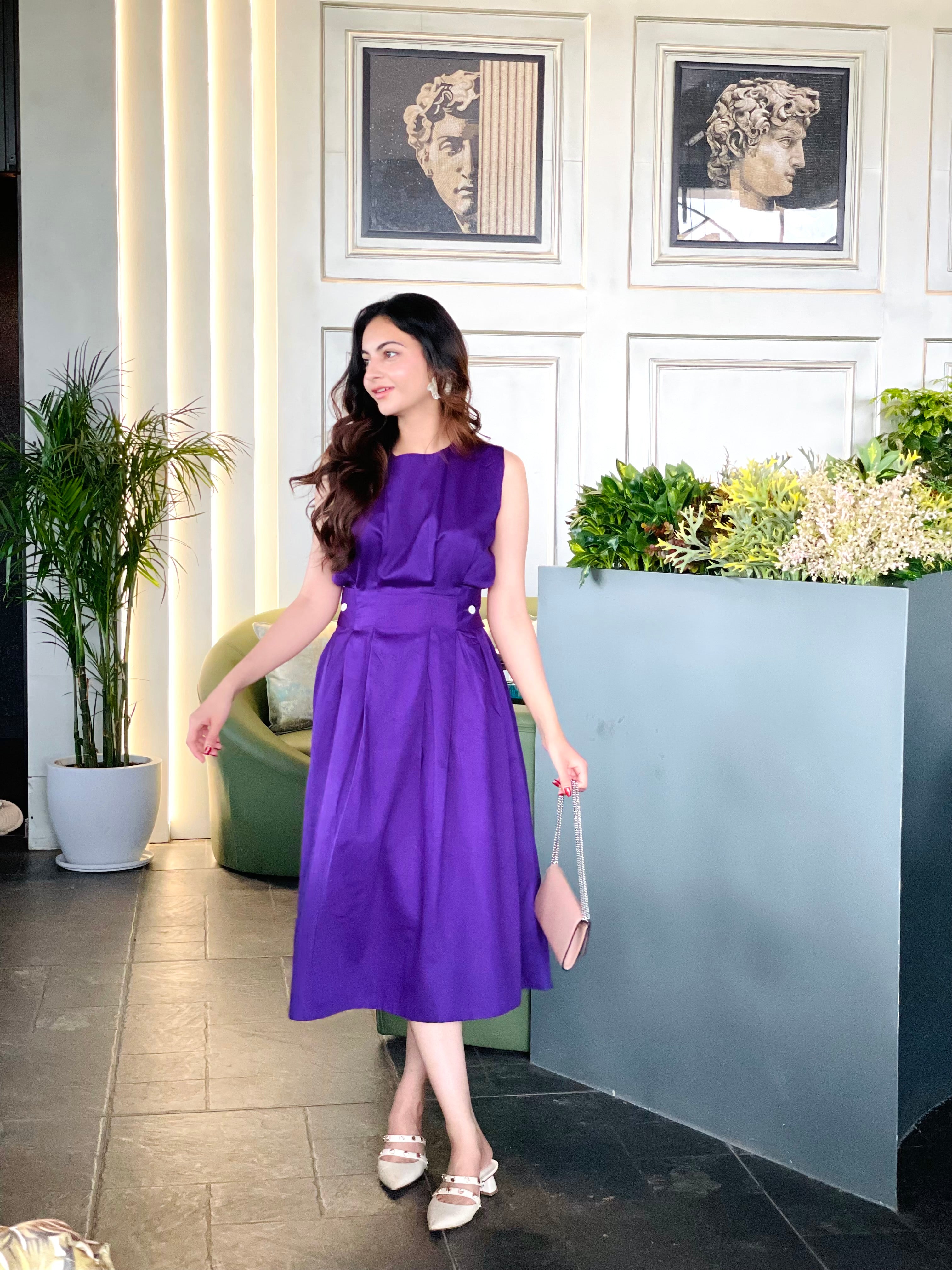 purple plum dress Sample Dusty Nayeli Satin consider sizing up for fuller bust Girls: In Your Happy Place