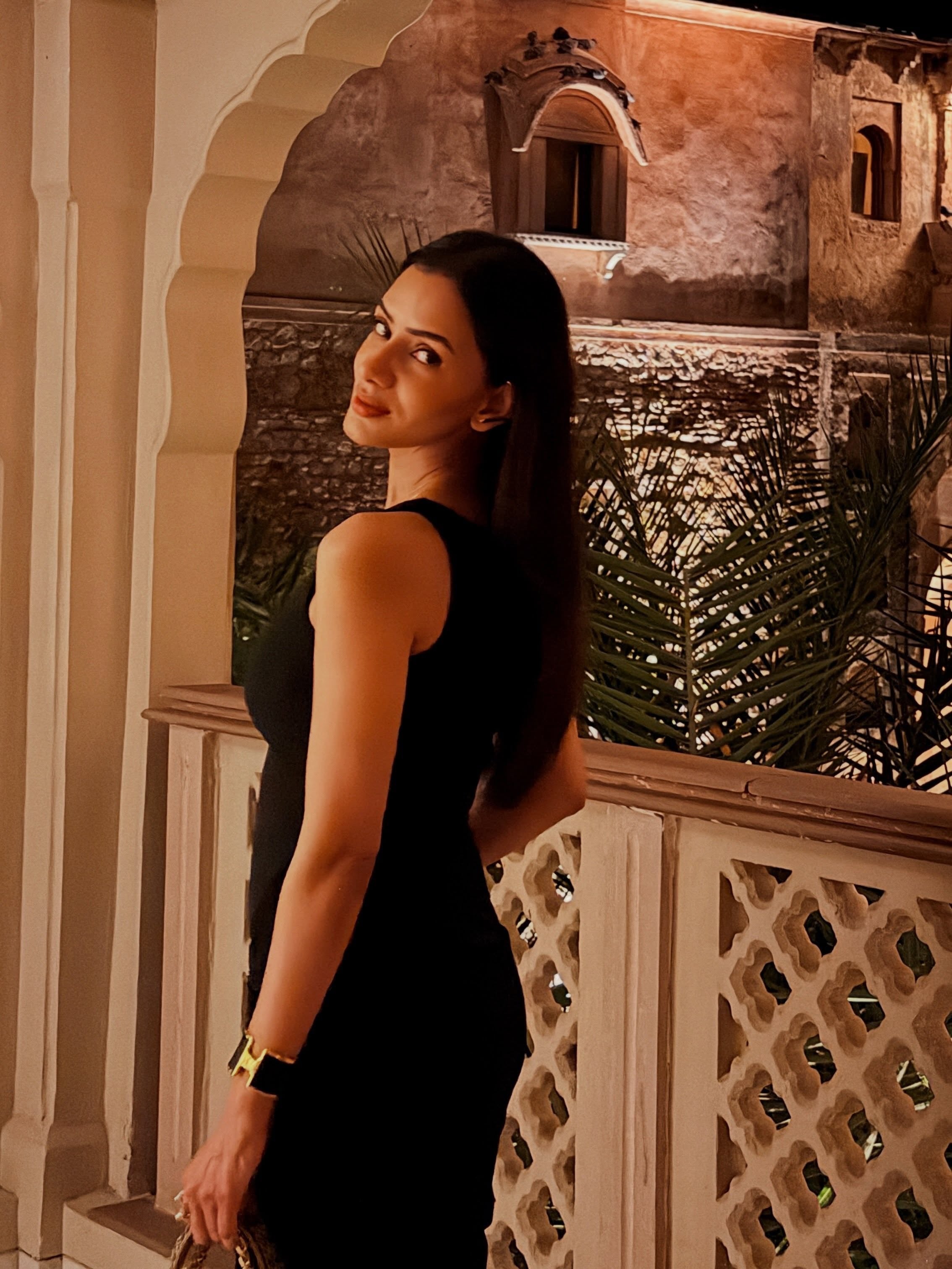 SMRITI KHANNA IN OUR CÉLESTE NOIR DRESS