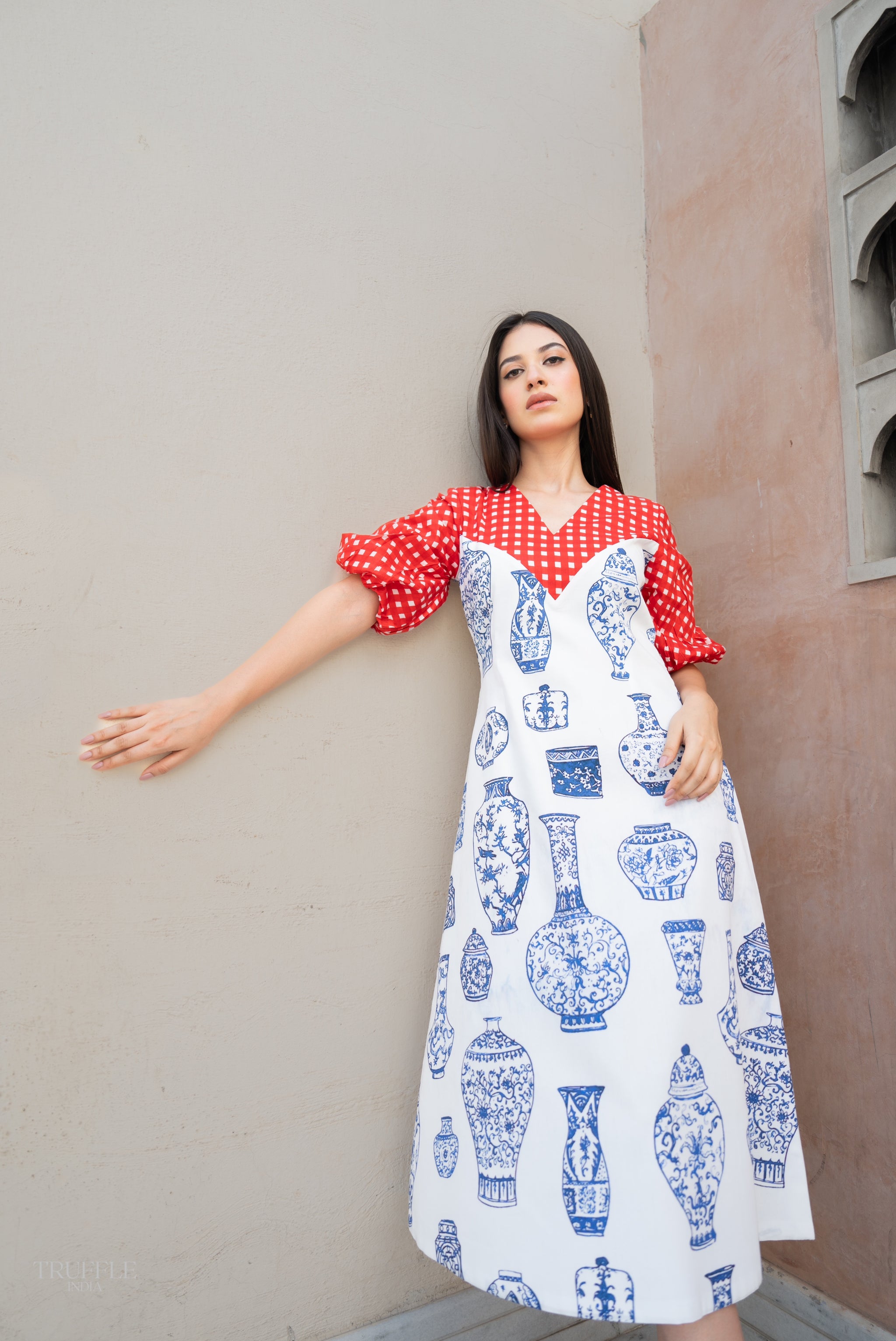 blue pottery dress Blue Pottery Dress