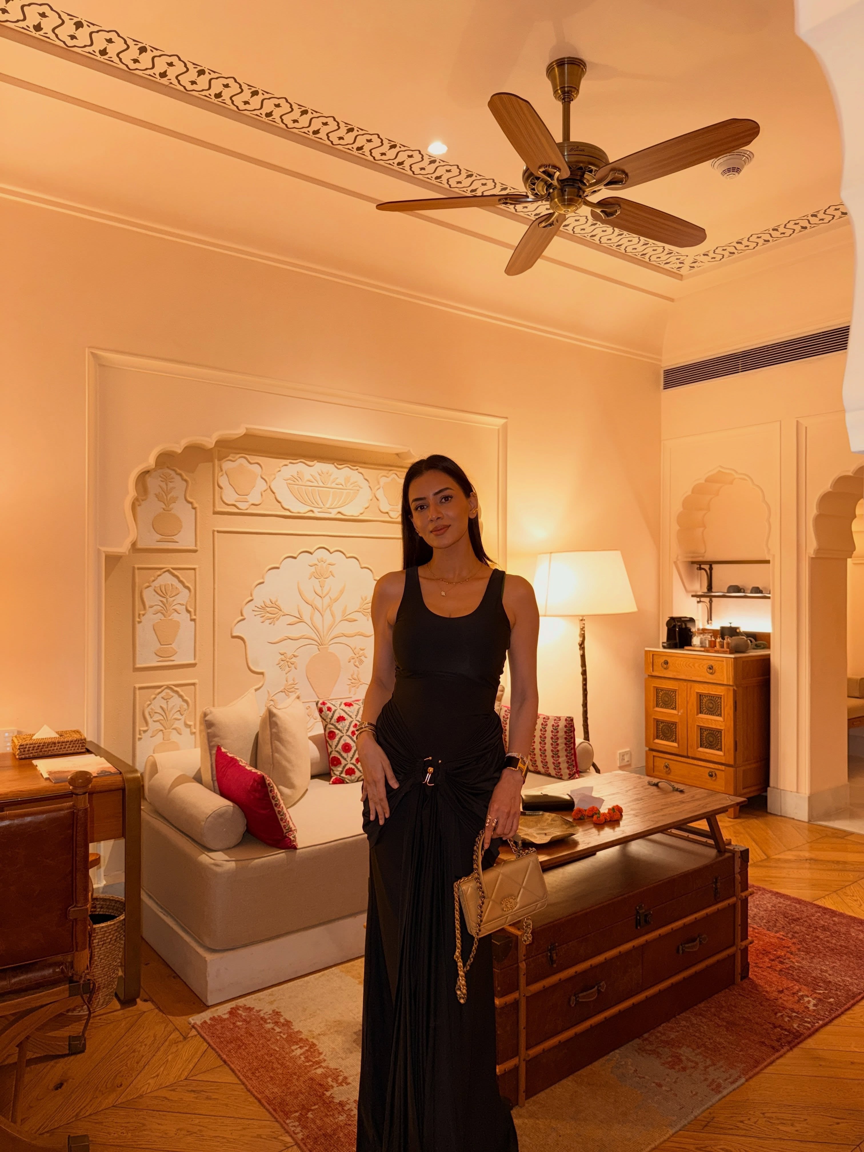 SMRITI KHANNA IN OUR CÉLESTE NOIR DRESS