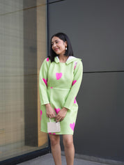 HEART POP HOODIE DRESS