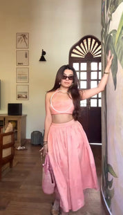 PEACHY SKIRT SET