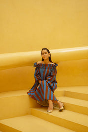 BLOCK STRIPE DRESS