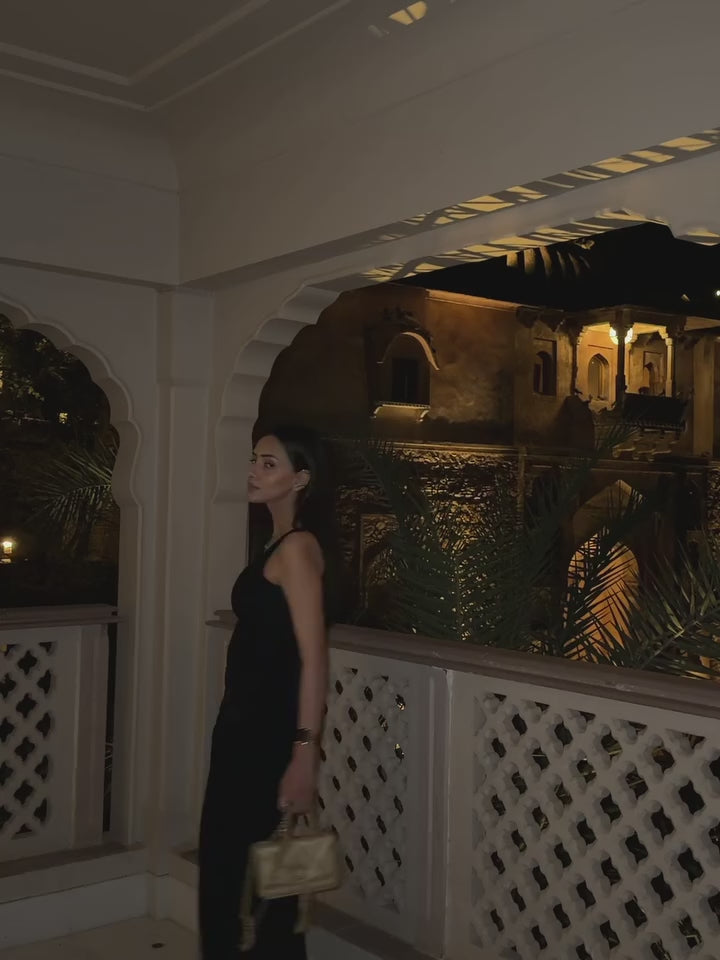 SMRITI KHANNA IN OUR CÉLESTE NOIR DRESS